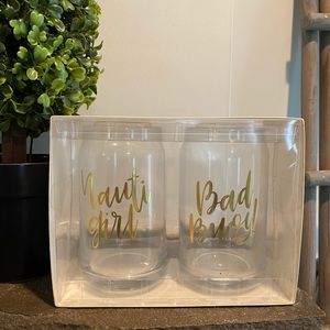 Nautical Themed Beer Can Glasses